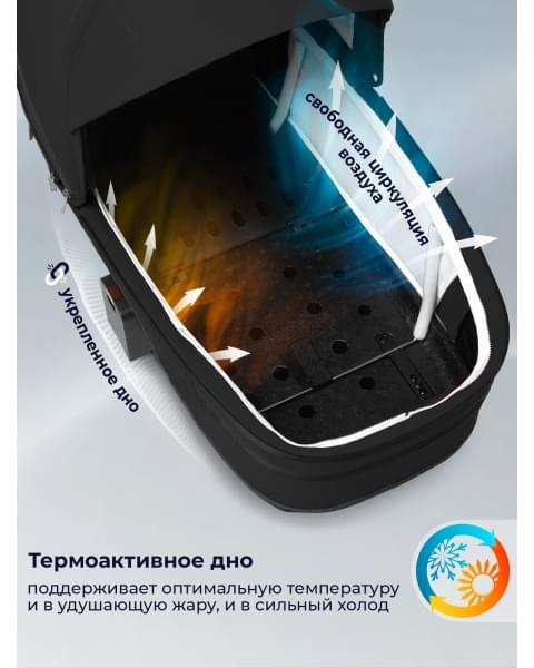 Коляска Sweet Baby 3в1 SBL Elegante Therma Black