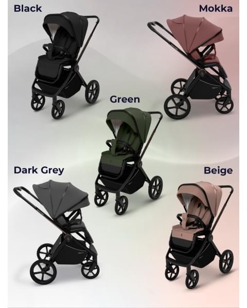 Коляска Sweet Baby 3в1 SBL Elegante Therma Dark Grey