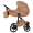 Коляска Adamex Chantal Pro Natura 2 в 1 - CN-5-CAMEL