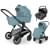 Коляска Agex Prima Pro 3 в 1 с автокреслом i-Safe Black Mint (Зеленый)
