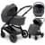Коляска Agex Prima Pro 3 в 1 с автокреслом i-Team Grey Midnight Grey (Темно-серый)
