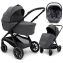 Коляска Agex Prima Pro 3 в 1 с автокреслом i-Team Grey APA657 Midnight Grey (Темно-серый)