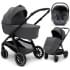 Коляска Agex Prima Pro 3 в 1 с автокреслом i-Team Grey APA657 Midnight Grey (Темно-серый)