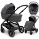Коляска Agex Prima Pro 3 в 1 с автокреслом i-Team Grey Midnight Grey (Темно-серый)