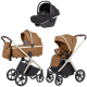 Коляска Carrello Vector CRL-6550 Nova Black Line 3 в 1 Coral Beige