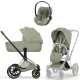 Коляска 3 в 1 Cybex Priam V Rosegold Style Sage Green + Cloud T Sage Green Plus
