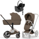 Коляска 4 в 1 Cybex Priam V Rosegold Style Coconut Brown + Cloud T Sepia Black Base T