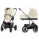Коляска Cybex Talos S Lux TPE complete 2 в 1 Seashell Beige с дождевиками