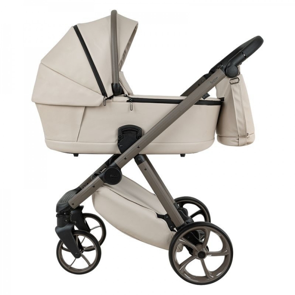 Коляска 2 в 1 Pituso Sole Кожа Latte