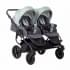 Коляска для двойни 2 в 1 Indigo Charlotte Sity Duo, Cs 02 (Темно-серый + Шалфей)