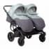 Коляска для двойни 2 в 1 Indigo Charlotte Sity Duo, Cs 02 (Темно-серый + Шалфей)