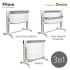 Колыбель Pituso Denia на колёсах 3 в 1 PD-C03-Grey