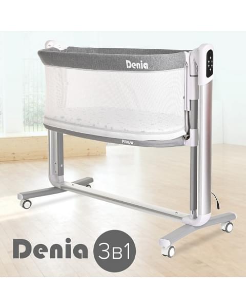 Колыбель Pituso Denia на колёсах 3 в 1 PD-C03-Grey