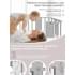 Кровать детская 5 в 1 Sweet Baby Arte Серая/одуванчик