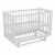 Кроватка детская продольный маятник Pituso Mirage Белый-белый