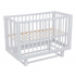 Кроватка детская продольный маятник Pituso Mirage Белый-белый