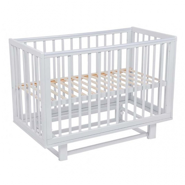 Кроватка детская продольный маятник Pituso Mirage Белый-белый