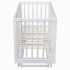 Кроватка детская продольный маятник Pituso Mirage Белый-белый