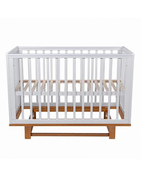 Кроватка детская продольный маятник Pituso Mirage Белый-бук