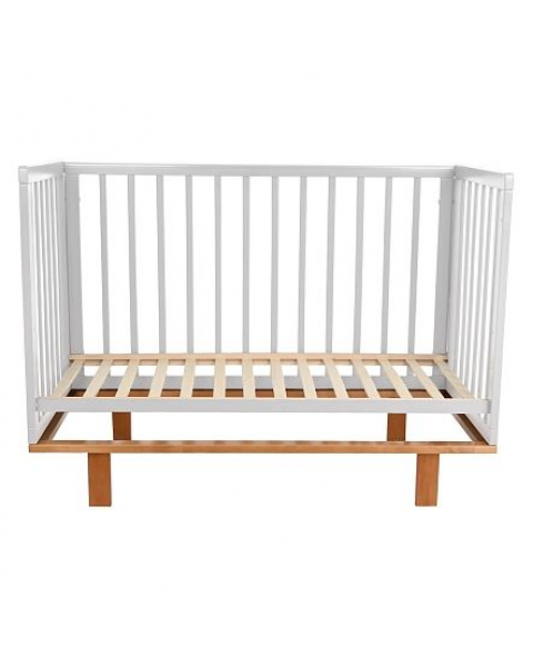 Кроватка детская продольный маятник Pituso Mirage Белый-бук