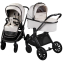 Детская коляска AmaroBaby Motus Premium Ecco 3 в 1 с автокреслом Rant Miro молочный