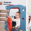 Игровой комплекс с горкой UNIX Kids Bus 171 см Red