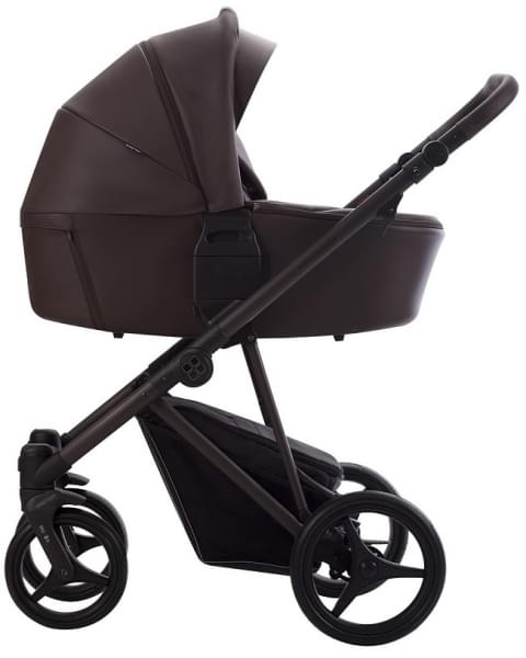 Детская коляска Bebetto Pelpasso Pro 2 в 1 05 Brown коричневая кожа/коричневая рама