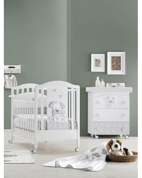 Детская кровать Erbesi Jack белый/серый