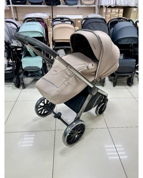 Модульная коляска 3в1 Luxmom 888X коричневый