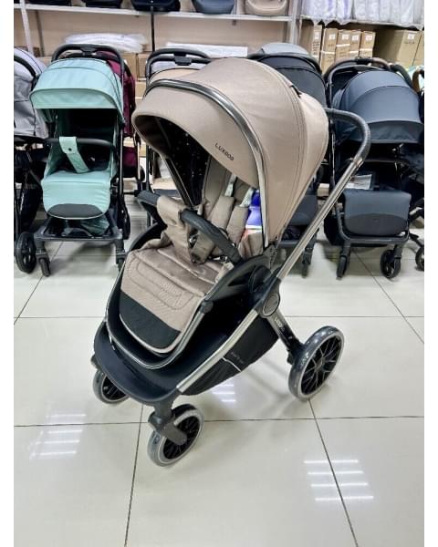 Модульная коляска 3в1 Luxmom 888X коричневый