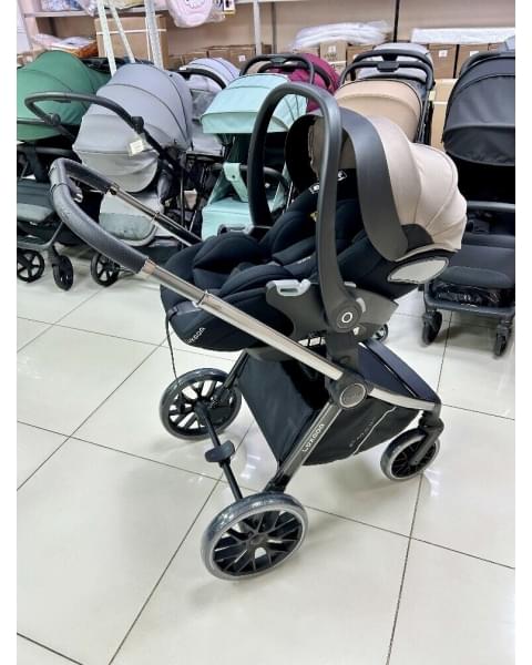 Модульная коляска 3в1 Luxmom 888X коричневый