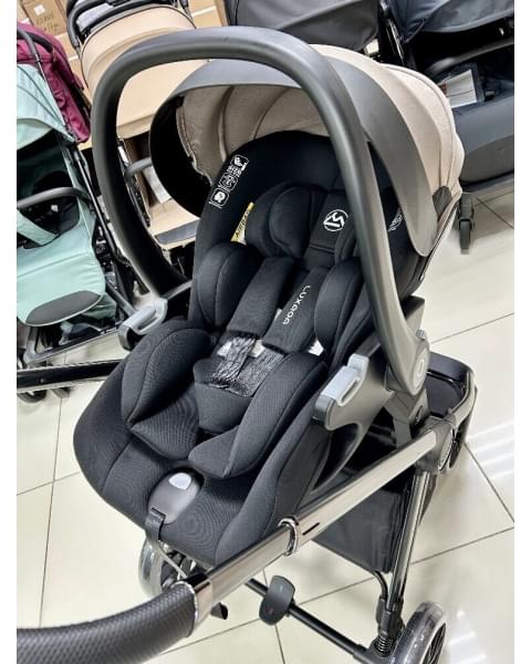 Модульная коляска 3в1 Luxmom 888X коричневый