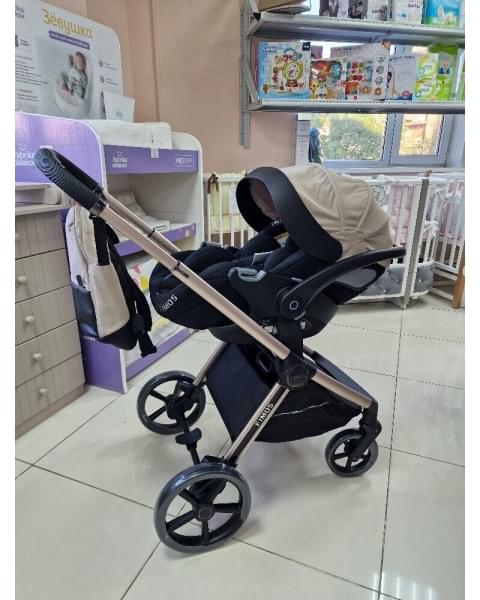 Модульная коляска 3в1 Luxmom FIMOS 999 бежевый