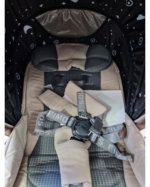 Модульная коляска 3в1 Luxmom FIMOS 999 бежевый