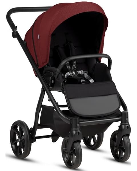 Детская коляска Tutis Leo 3 Plus 3 в 1 с автокреслом Elo Lux EduSky Black 1582220 Burgundy