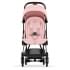 Прогулочная коляска Cybex Coya Peach Pink с дождевиком и бампером/Rosegold
