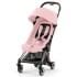 Прогулочная коляска Cybex Coya Peach Pink с дождевиком и бампером/Rosegold