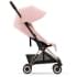 Прогулочная коляска Cybex Coya Peach Pink с дождевиком и бампером/Rosegold