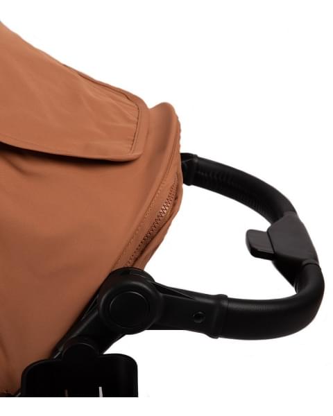 Прогулочная коляска Peppy Polo 2.0 Toffee черная рама, сумка
