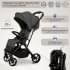 Прогулочная коляска Sweet Baby Aura Plus Dark Grey