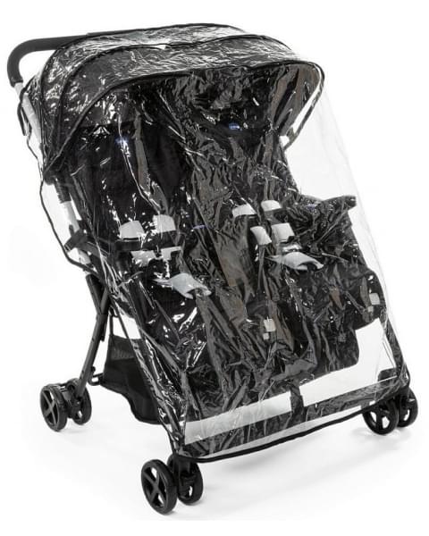 Прогулочная коляска для двойни Chicco Ohlala Twin, Black Night (Черный)