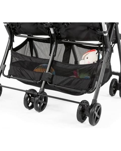 Прогулочная коляска для двойни Chicco Ohlala Twin, Black Night (Черный)