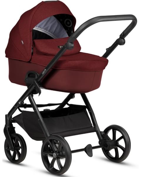 Детская коляска Tutis Leo 3 Plus 3 в 1 с автокреслом Elo Lux EduSky Black 1582220 Burgundy