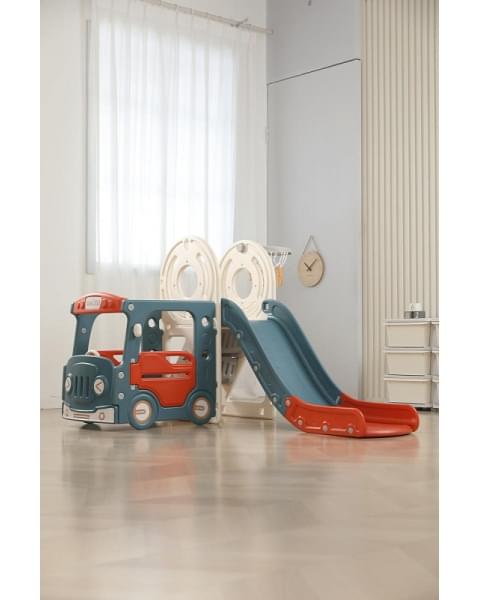 Игровой комплекс с горкой UNIX Kids Bus 171 см Red