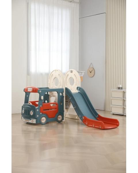 Игровой комплекс с горкой UNIX Kids Bus 171 см Red