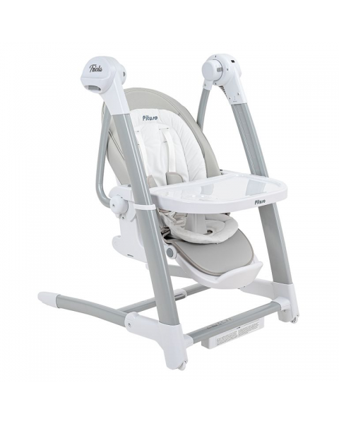 Стульчик для кормления Pituso Triola 3 в 1, Light Gray (Светло-серый)