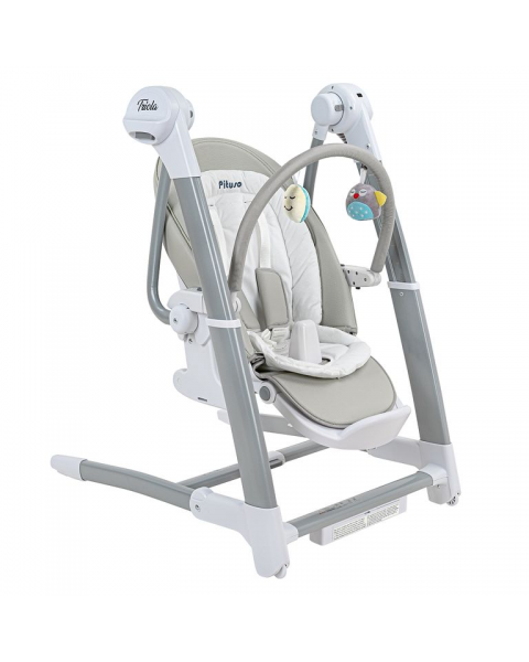 Стульчик для кормления Pituso Triola 3 в 1, Light Gray (Светло-серый)