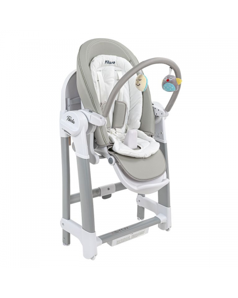 Стульчик для кормления Pituso Triola 3 в 1, Light Gray (Светло-серый)