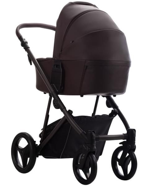 Детская коляска Bebetto Pelpasso Pro 2 в 1 05 Brown коричневая кожа/коричневая рама