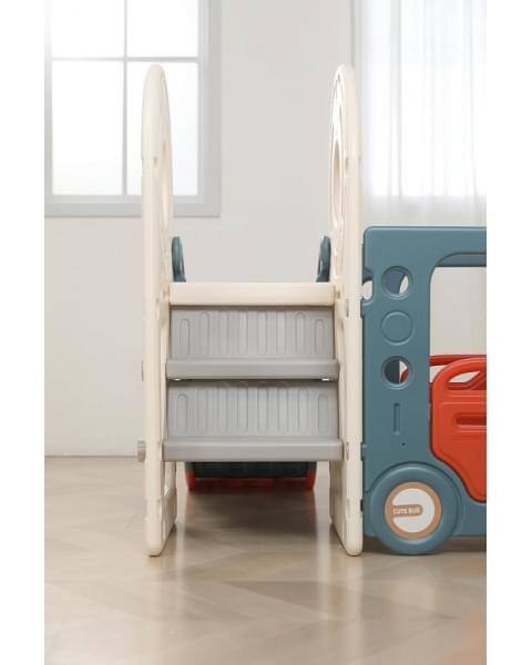 Игровой комплекс с горкой UNIX Kids Bus 171 см Red